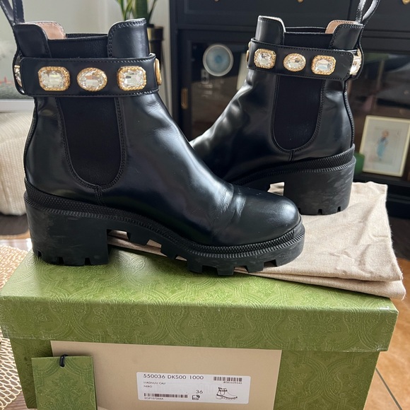 Gucci Chelsea boot w removable ankle strap - Picture 2 of 9